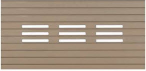 flat slat with fenestration