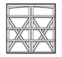 arched garage door design