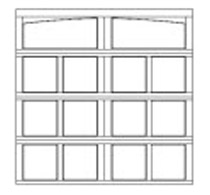 arched garage door design