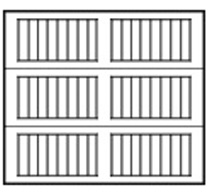seven foot vertical recessed panel