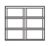 square garage door design